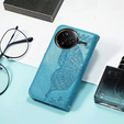 Cu clapetă pentru Xiaomi Poco F7 Ultra, Butterfly, albastru
