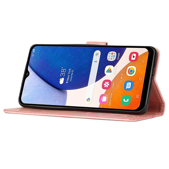 Cu clapetă pentru Samsung Galaxy A55 5G, Wallet, Butterfly, violet