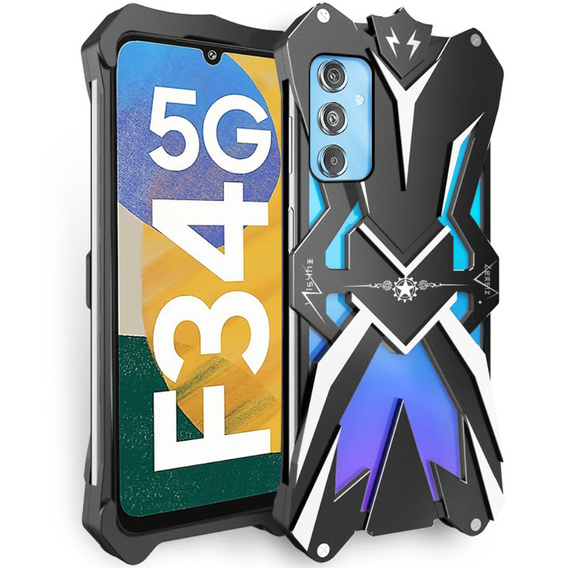 Husă blindată pentru Samsung Galaxy M34 5G, Aluminum Alloy, negru