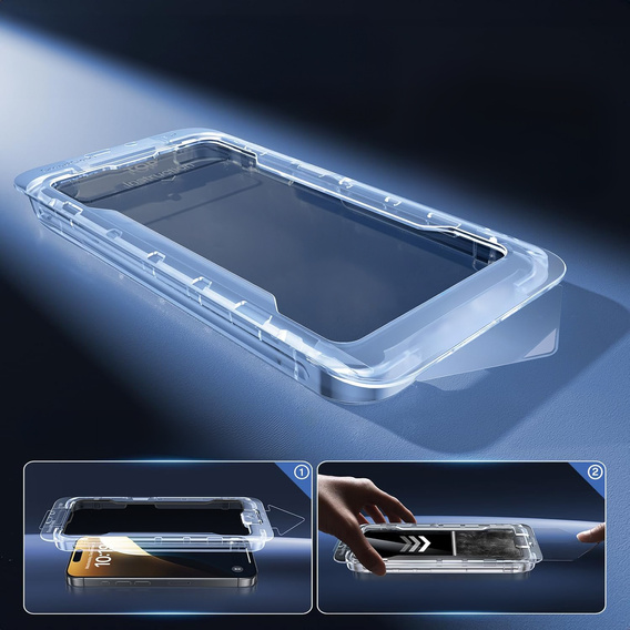 ERBORD 9H Easy App Sticlă temperată anti-spionaj pentru iPhone 17 Pro / 17 / 16 Pro