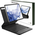Husă tastatură pentru Samsung Galaxy Tab S10+/S9 FE+ Plus/S9+/ S8+/ S7+/ S7 FE, Dexnor Magnetic Keyboard Touchpad, negru