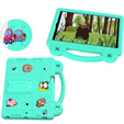 Husă pentru copii pentru Lenovo Tab M10 X505F X605F / Tab P10-X705F/L / Huawei T5 10.1, Cute Patterns, cu suport, verde