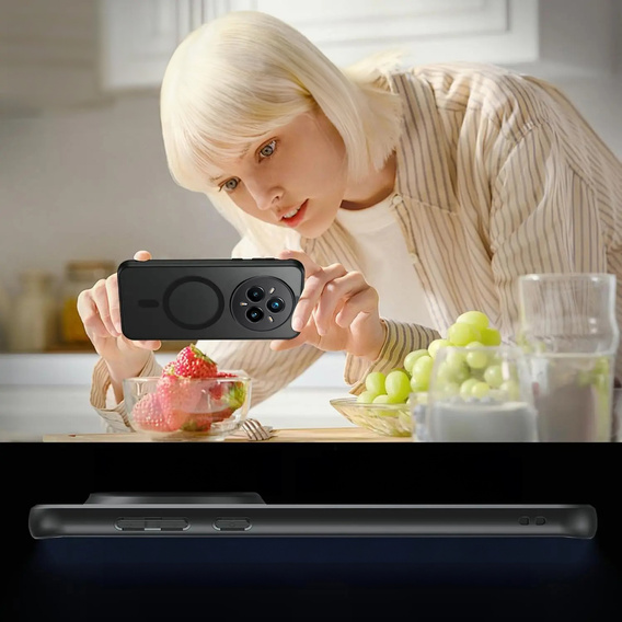 Husă pentru Realme 14 Pro+ 5G, pentru MagSafe, ERBORD Matt Case, negru