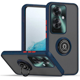 Husa pentru Oppo Reno 11F 5G, Frosted Ring, albastru