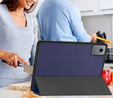 Husă pentru Lenovo Idea Tab 11" 2025 TB336FU TB336ZU, stand, Smartcase cu suport pentru stylus, albastru marin