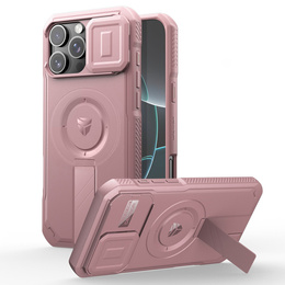 Carcasă blindată pentru iPhone 16 Pro Max, Dexnor CamProtect MagSafe, roz