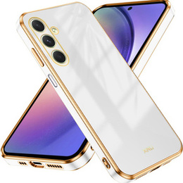 Husă pentru Samsung Galaxy A54 5G, Glamour CamShield, alb