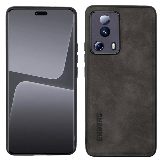 Huse pentru Xiaomi 13 Lite, ERBORD Business, cu placă de suport pentru mașină, gri