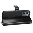 Cu clapetă pentru Motorola Moto G14, Crazy Horse Wallet, negru