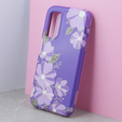 Huse pentru Samsung Galaxy A14 4G/5G, Suritch Full Body Flowers, violet