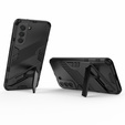 Husa pentru Samsung Galaxy S21 FE, Military kickstand, albastru
