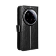 Cu clapetă pentru Xiaomi 15 Ultra, Crazy Horse Wallet, negru