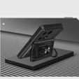 Husă blindată pentru Xiaomi Redmi Note 13 Pro 4G / Xiaomi Redmi Note 14S / Xiaomi Poco M6 Pro 4G, Camera Slide Card Slot, negru