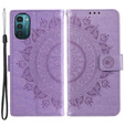 Cu clapetă pentru Nokia G11/ G21, Mandala, albastru
