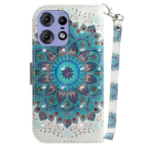 Cu clapetă pentru Motorola Edge 50 Pro 5G, Wallet, Mandala Flower