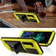 Husă blindată pentru Samsung Galaxy S23 Plus, R-JUST CamShield Slide, galben