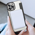 Cu clapetă pentru iPhone 11 Pro Max, RFID Wallet MagSafe CamShield, negru