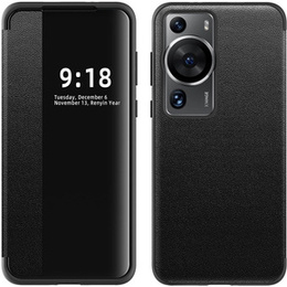 Husă cu clapetă pentru Huawei P60 Pro, Side View, negru