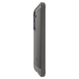 Carcasa Spigen pentru Samsung Galaxy S25, Rugged Armor MagSafe, gri + Tempered Glass 9H