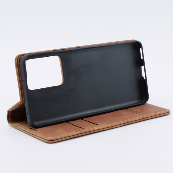 Husă pentru Xiaomi 13 lite, ERBORD Vintage, portofel cu clapetă, maro