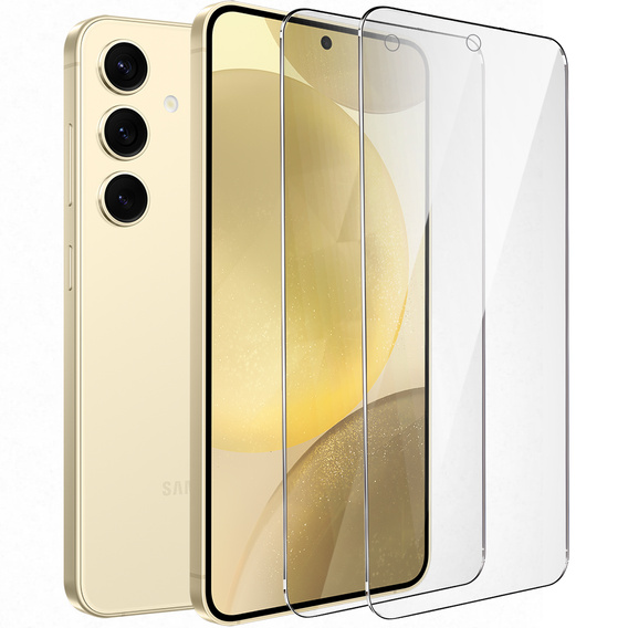 2x sticlă călită pentru Samsung Galaxy S24+/S25+ Plus, ERBORD 9H Hard Glass pe ecran