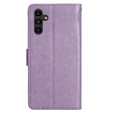 Cu clapetă pentru Samsung Galaxy S23 FE, Butterfly, violet
