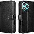 Cu clapetă pentru Honor 400 Lite, Crazy Horse Wallet, negru