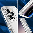 Carcasă pentru iPhone 14 Pro, Shockproof, cu folie, transparentă