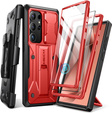 Husa pentru Samsung Galaxy S24 Ultra, Tongate MECH Series Clip, roșu