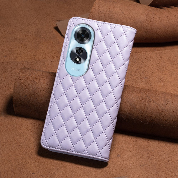 Cu clapetă pentru Oppo A60, Wallet, BINFEN COLOR, violet