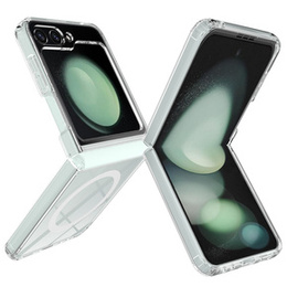 Husă pentru Samsung Galaxy Z Flip7 FE / Z Flip6, Fusion Hybrid Case, pentru MagSafe, transparentă