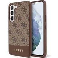 GUESS Huse pentru Samsung Galaxy S24+ Plus, 4G Bottom Stripe, maro