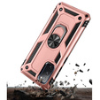 Husă blindată pentru Samsung Galaxy S20 FE, Nox Case Ring, roz rose gold