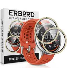2x ERBORD Hybrid Glass pentru Amazfit Active 2