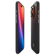 Carcasa Spigen pentru iPhone 16 Pro, Enzo Aramid MagSafe, negru carbon / argintiu + 9H Tempered Glass