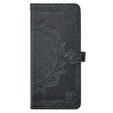 Cu clapetă pentru Oppo A79 5G, Mandala, negru