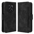 Cu clapetă pentru Realme 12, Card Slot, negru