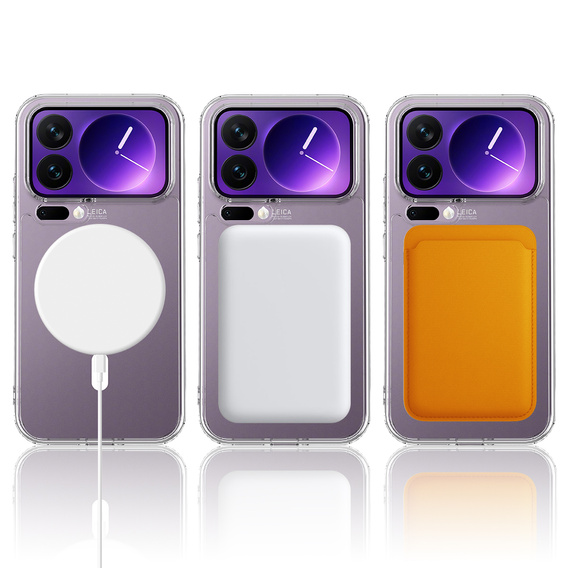 Husă Fusion Hybrid MagSafe pentru Xiaomi 17 Pro Max, transparentă