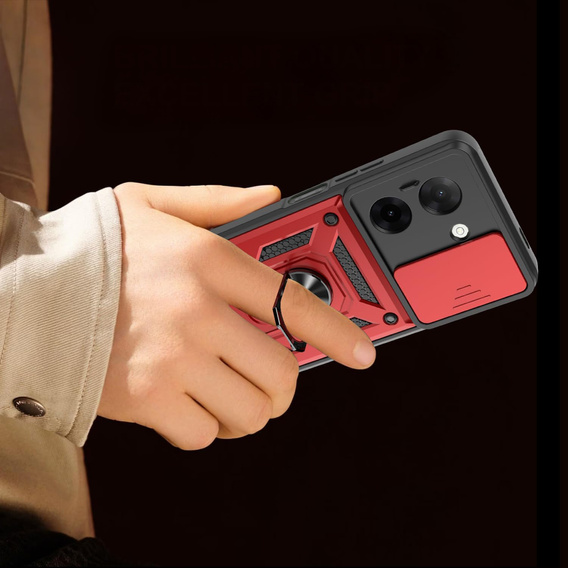 Husă blindată pentru Xiaomi Redmi A5, CamShield Slide, roșu