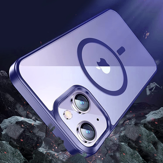 Huse pentru iPhone 14, ERBORD Hybrid MagSafe Case, albastru