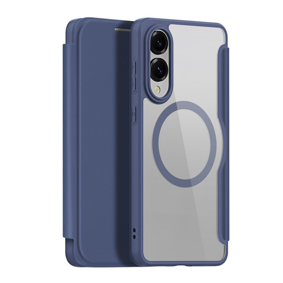 Dux Ducis Huse pentru Samsung Galaxy S25 Edge, Skin X Pro, MagSafe, albastru închis