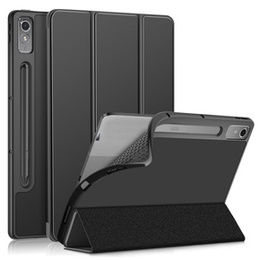 Husă pentru Lenovo Tab P12, Smartcase cu spațiu pentru stylus, negru
