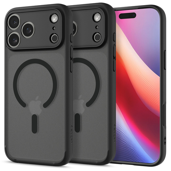 Carcasă Spigen Ultra Hybrid MagSafe pentru iPhone 17 Pro, Frost Black