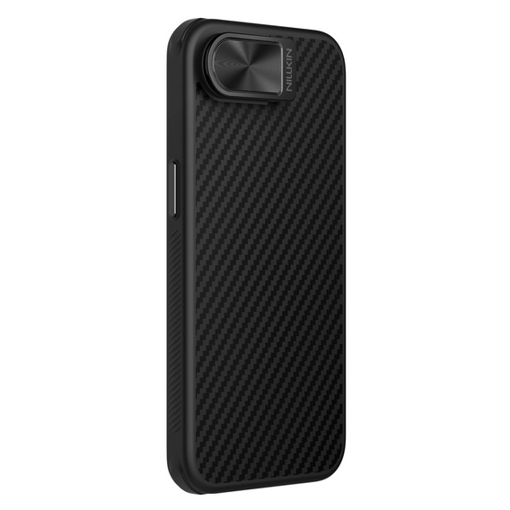 Carcasă pentru iPhone 16e, carcasă blindată Nillkin, Carboprof Case, pentru Magsafe, negru