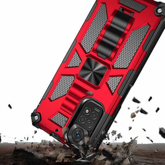 Huse pentru Xiaomi Redmi Note 11 / 11S, Armor Kickstand, roșu