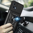 Husă blindată pentru Motorola Moto G24 / G24 Power / G04, CamShield Slide, negru