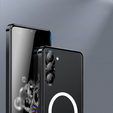 Carcasă de protecție pentru camera foto pentru Samsung Galaxy S23, CamShield MagSafe, transparent / negru