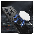 Carcasă pentru Xiaomi Redmi Note 14 5G, Military MagSafe, negru + 9H Glass