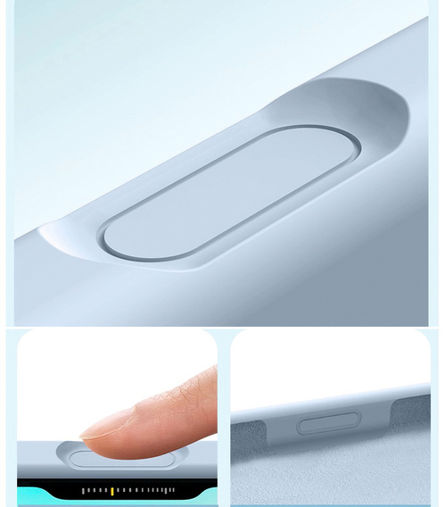 Manșon din silicon pentru iPhone 17 Pro, pentru MagSafe, antișoc, albastru