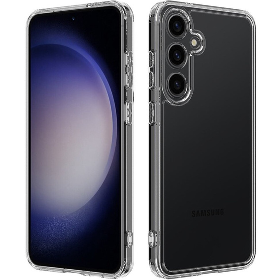 Carcasă pentru Samsung Galaxy S24, Fusion Hybrid, cu protecție pentru camera foto, transparentă